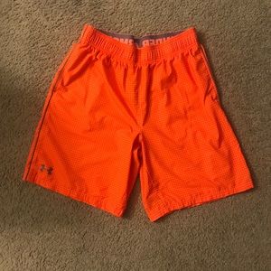 Orange under armour shorts Clearance
